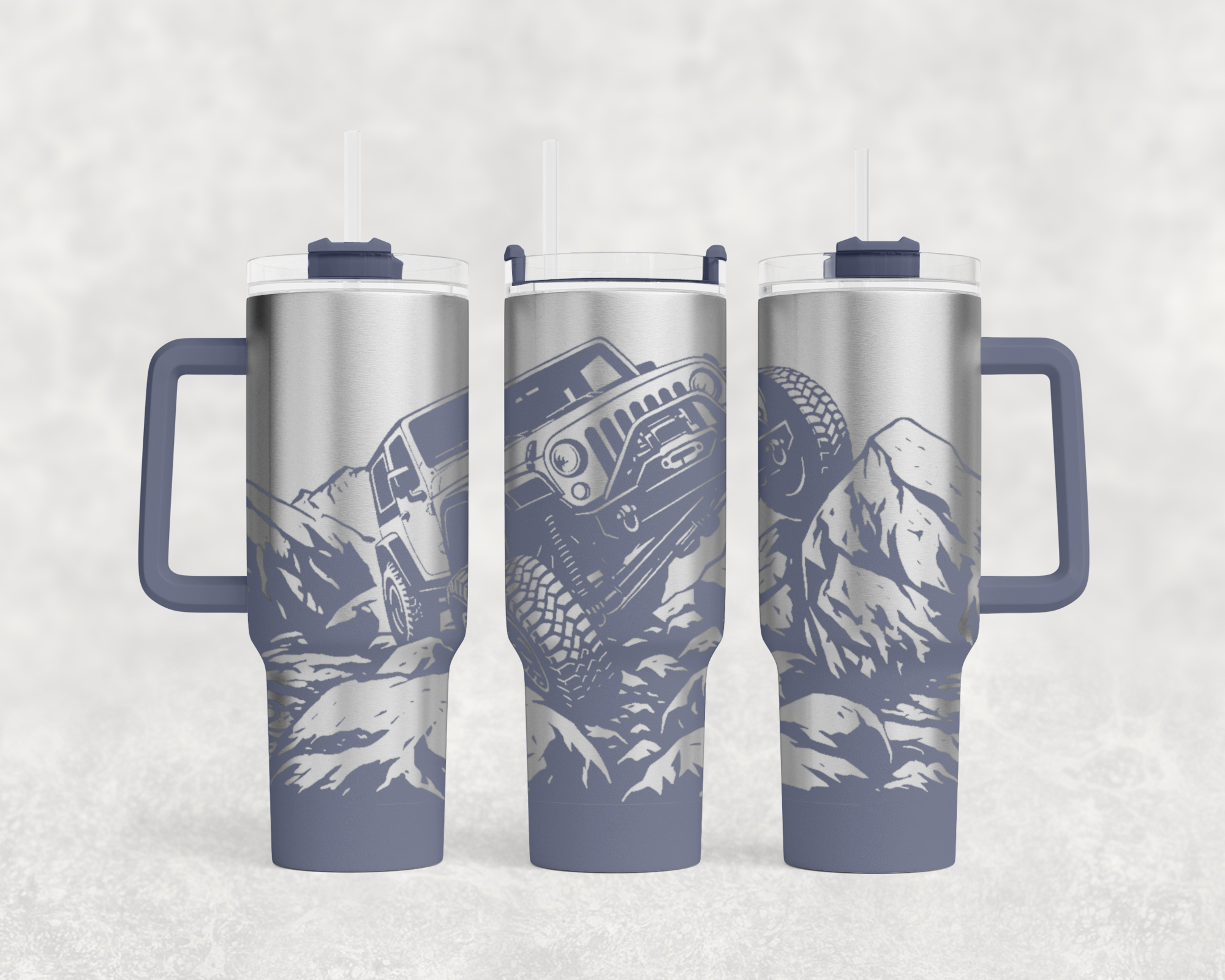 Jeep on Rocks 40oz Tumbler