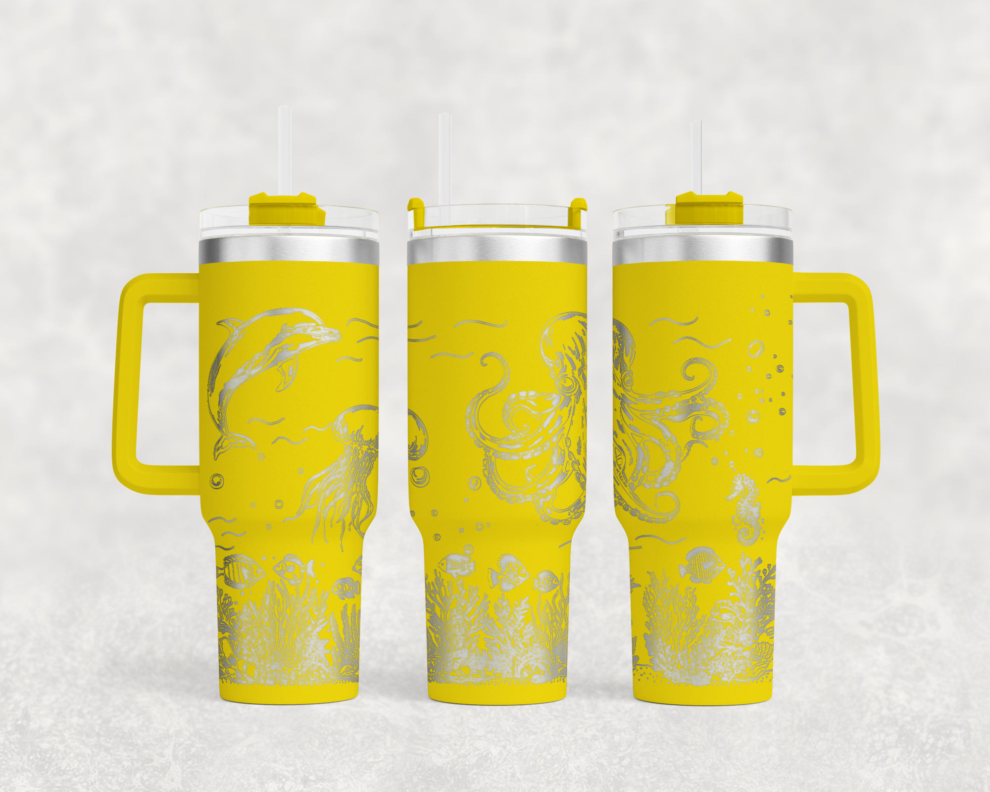Underwater Dolphin and Octopus 40 oz. Tumbler
