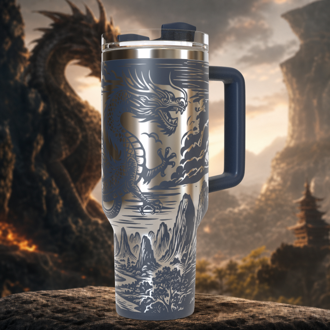 Chinese Dragon 40 oz. Tumbler