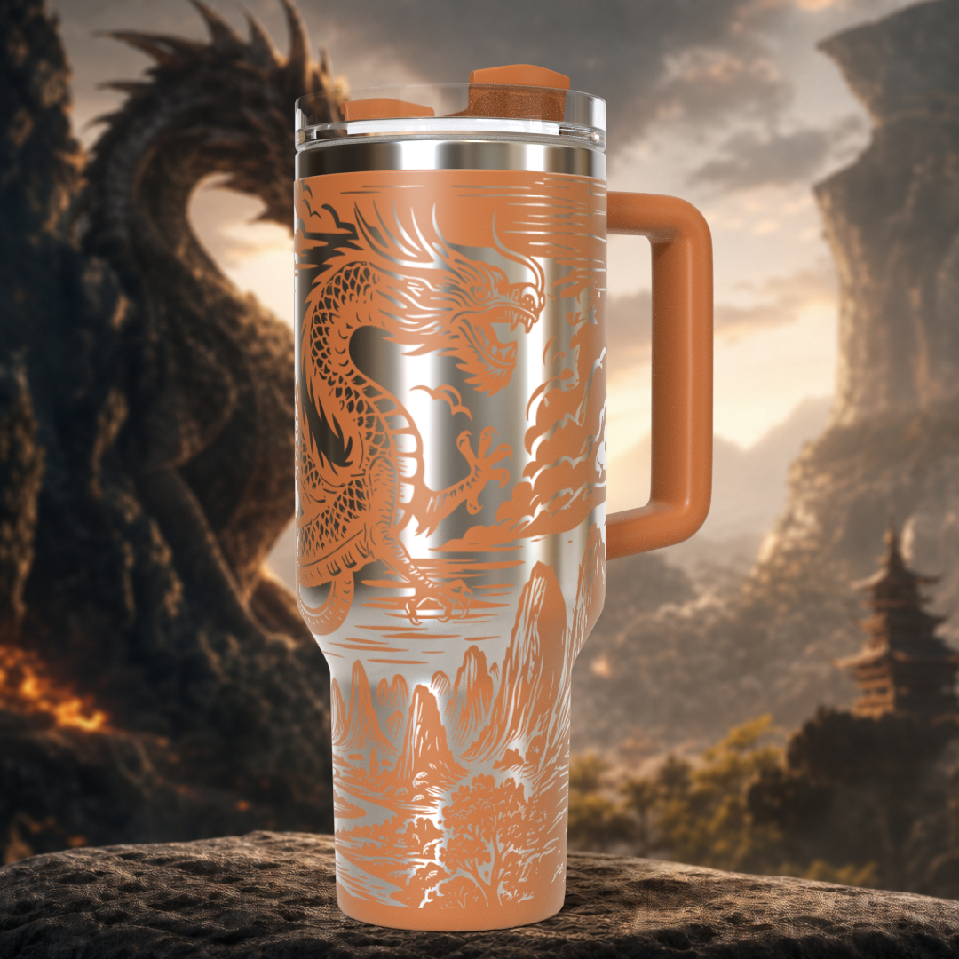 Chinese Dragon 40 oz. Tumbler