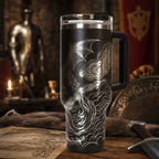 Dragon with Castle 40 oz. Tumbler