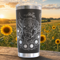 Highland Cow with Sunflowers 20oz Tumbler