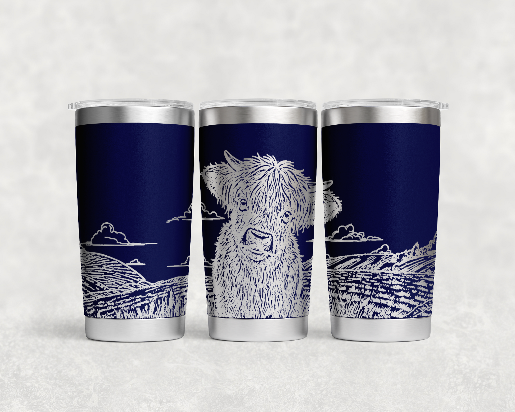 Highland Calf in Field 20oz Tumbler