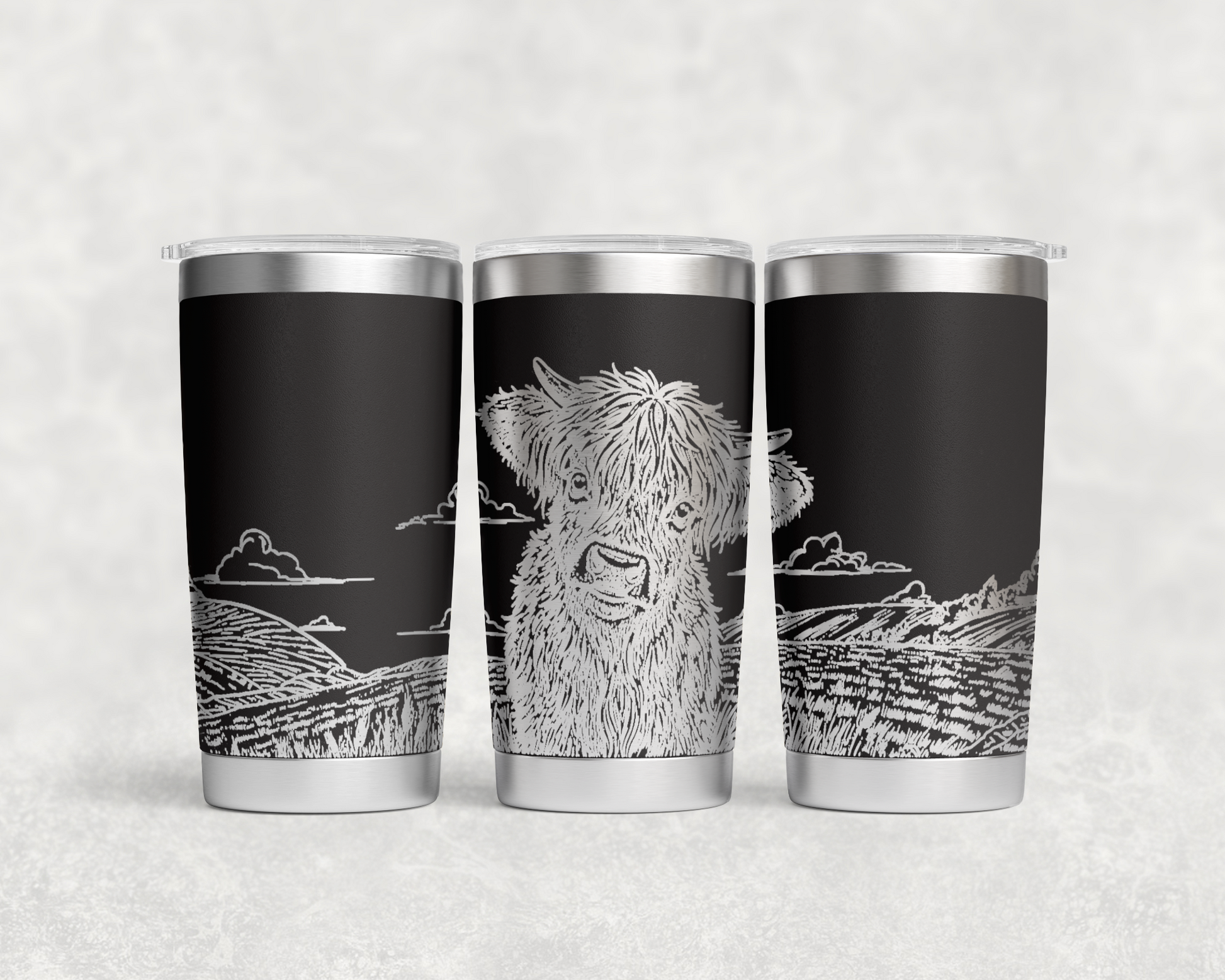 Highland Calf in Field 20oz Tumbler