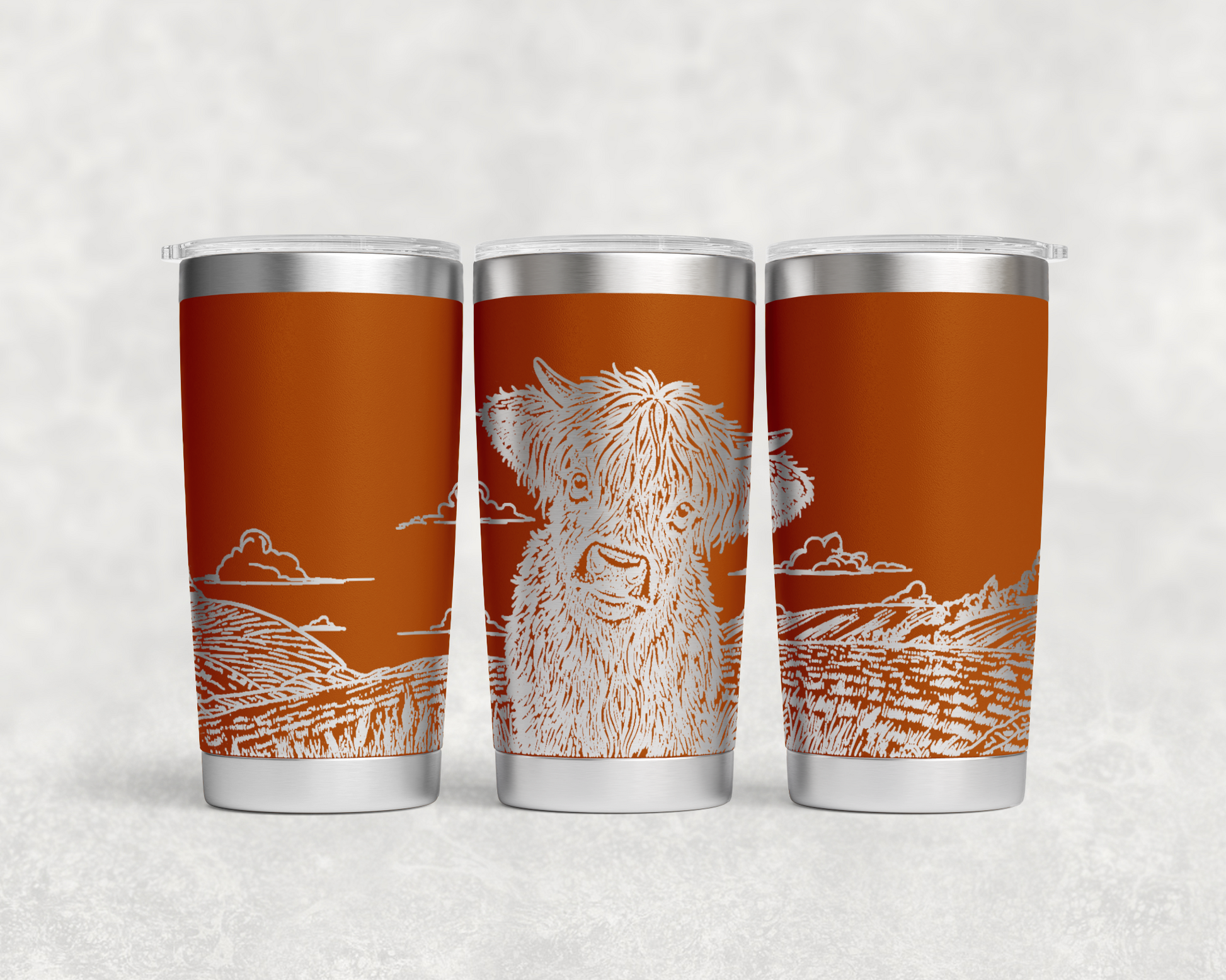 Highland Calf in Field 20oz Tumbler