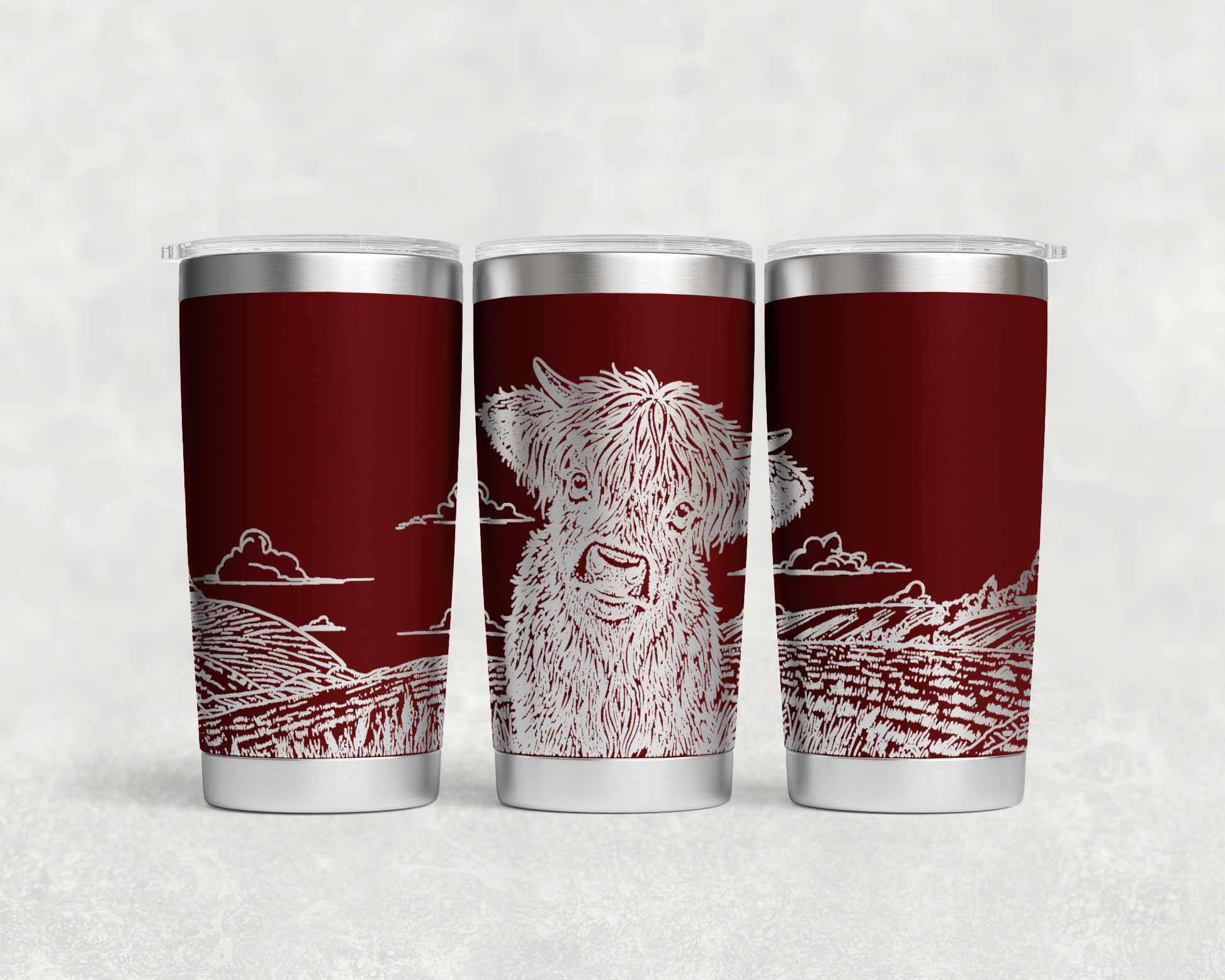Highland Calf in Field 20oz Tumbler