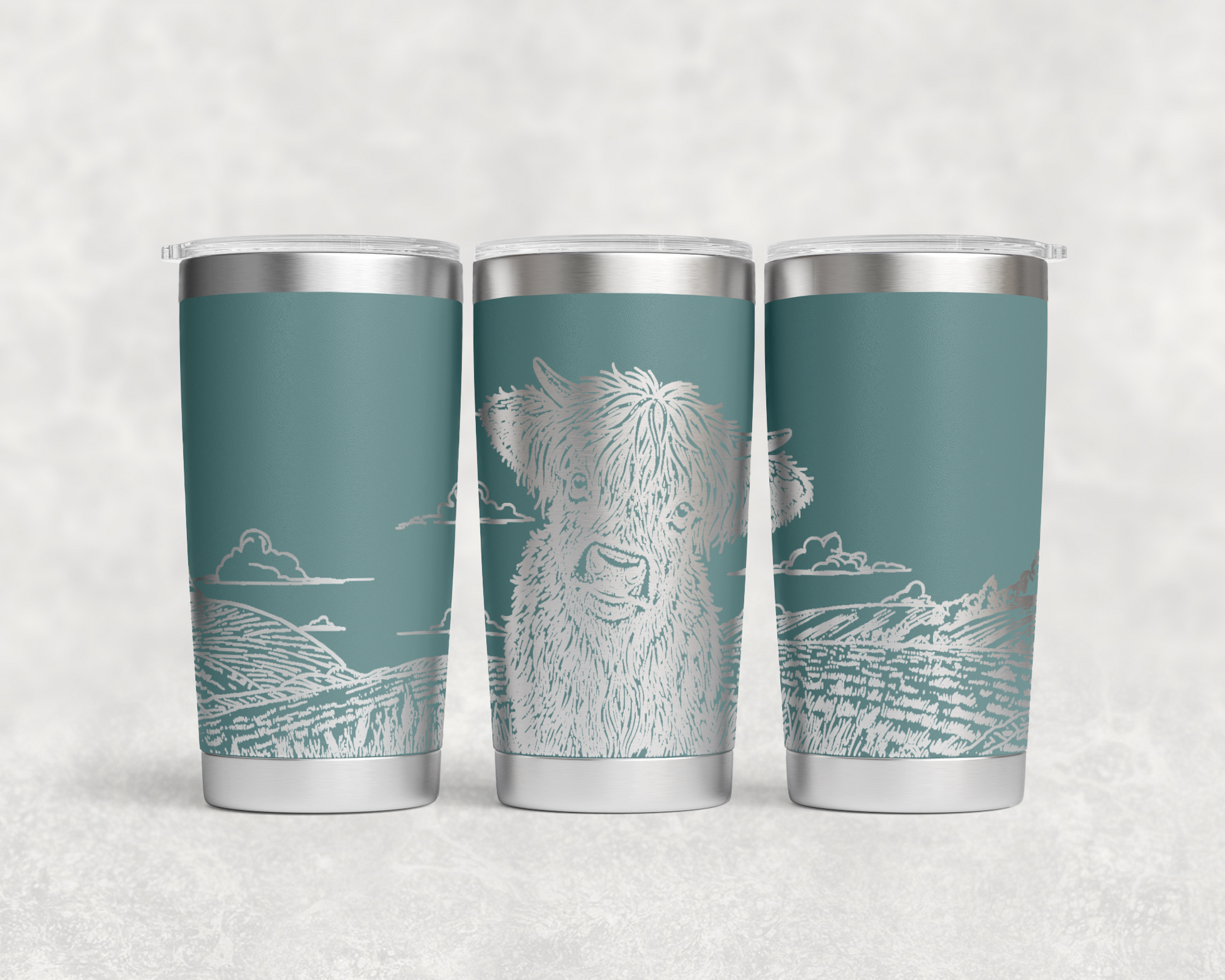 Highland Calf in Field 20oz Tumbler