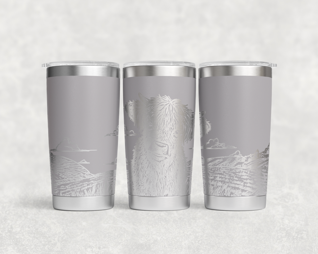 Highland Calf in Field 20oz Tumbler