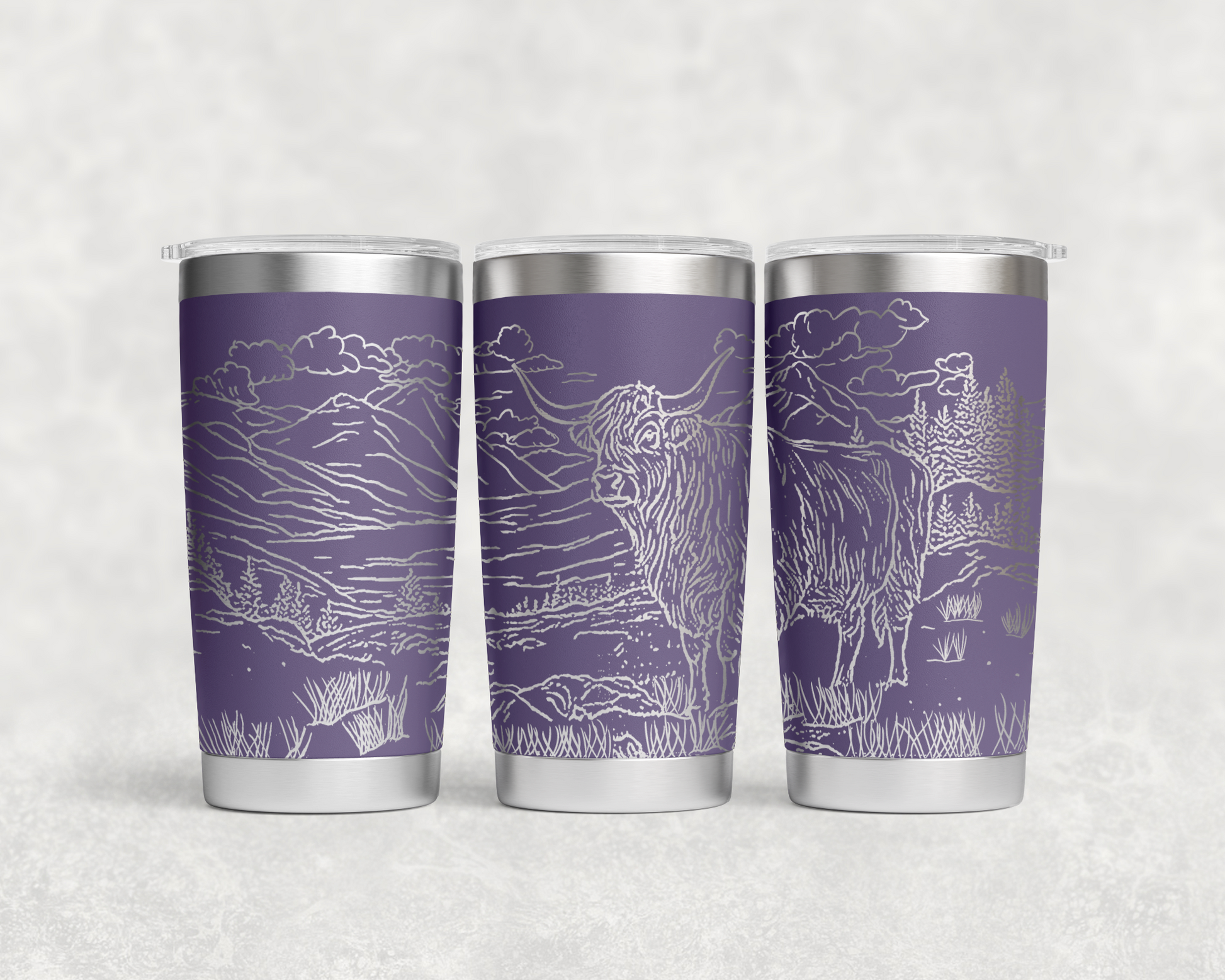 Highland Calf in Pasture 20oz Tumbler