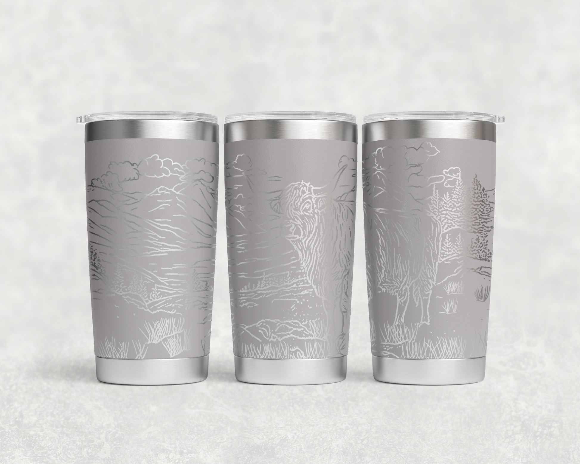 Highland Calf in Pasture 20oz Tumbler