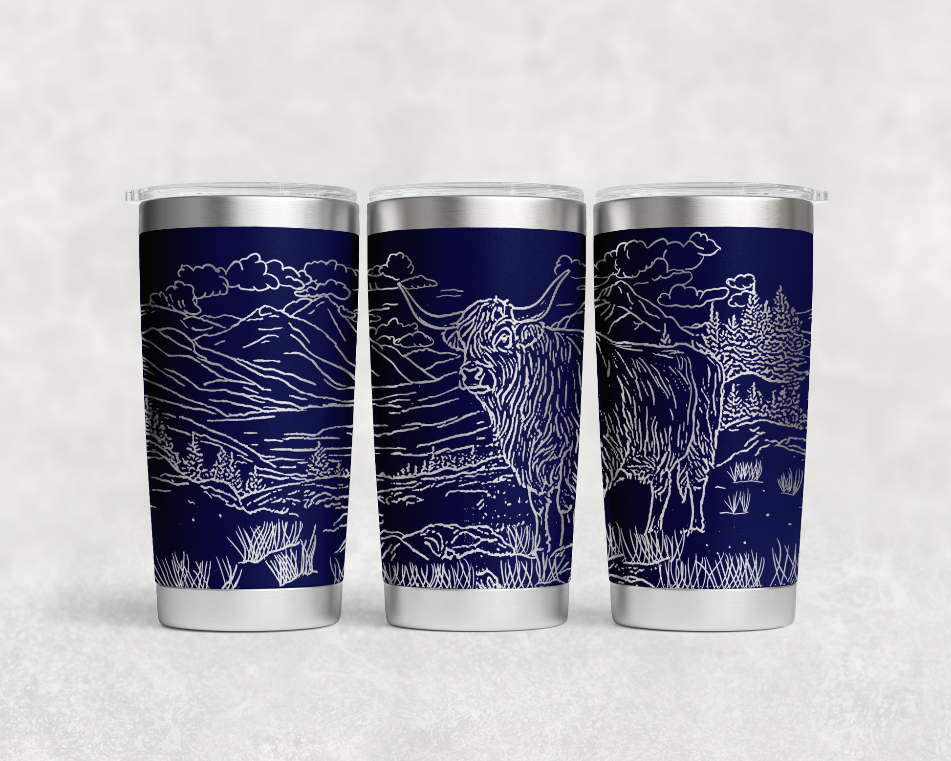 Highland Calf in Pasture 20oz Tumbler