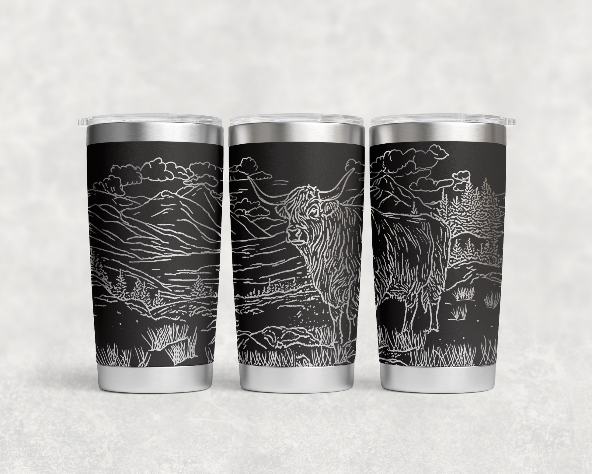 Highland Calf in Pasture 20oz Tumbler
