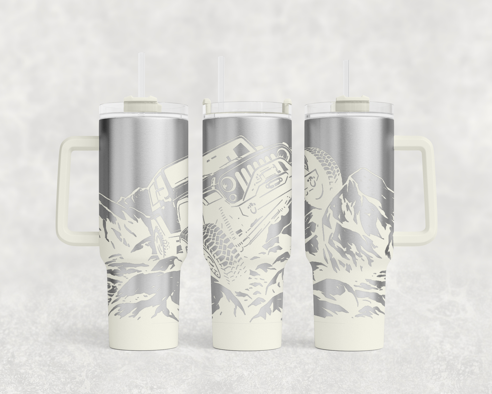 Jeep on Rocks 40oz Tumbler