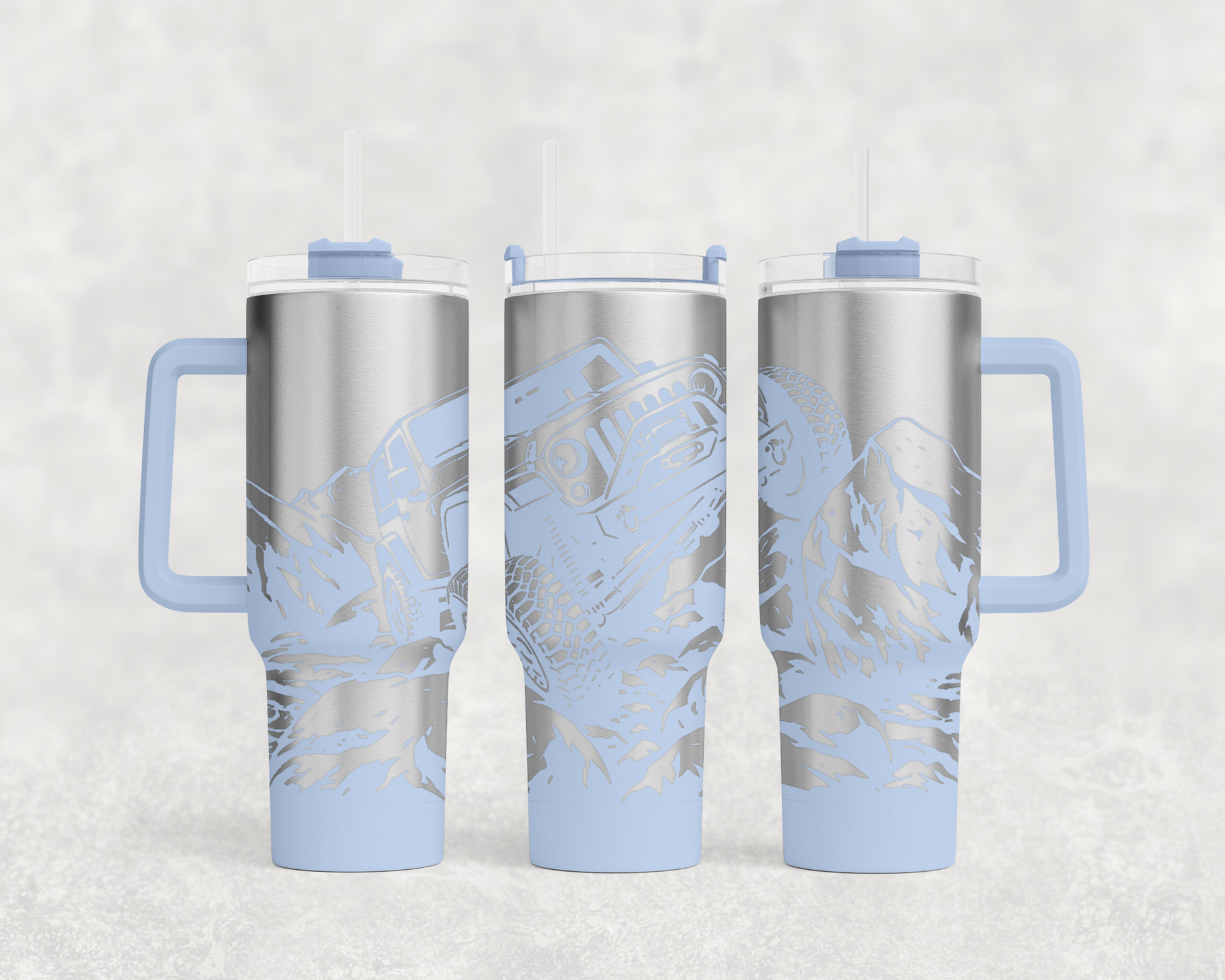 Jeep on Rocks 40oz Tumbler