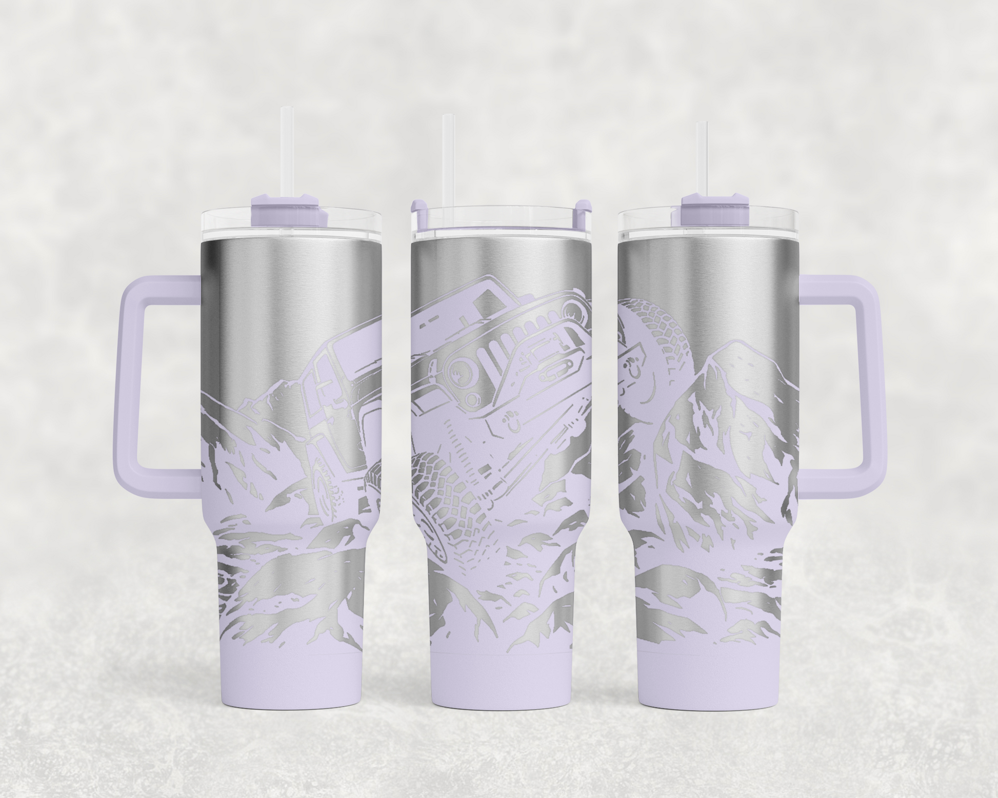 Jeep on Rocks 40oz Tumbler
