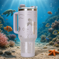Underwater Sea Turtle and Stingray 40oz Tumbler