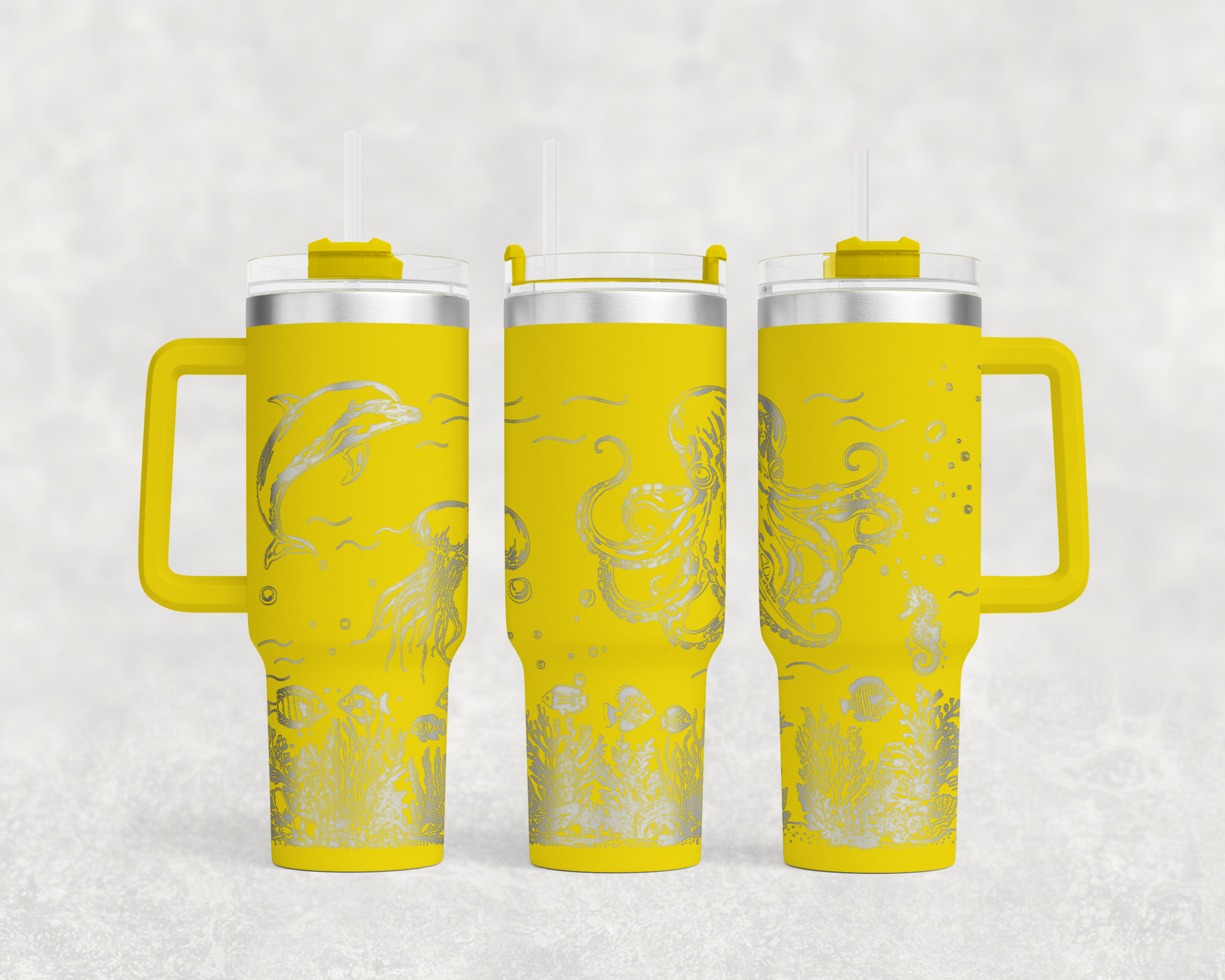 Underwater Dolphin and Octopus 40 oz. Tumbler