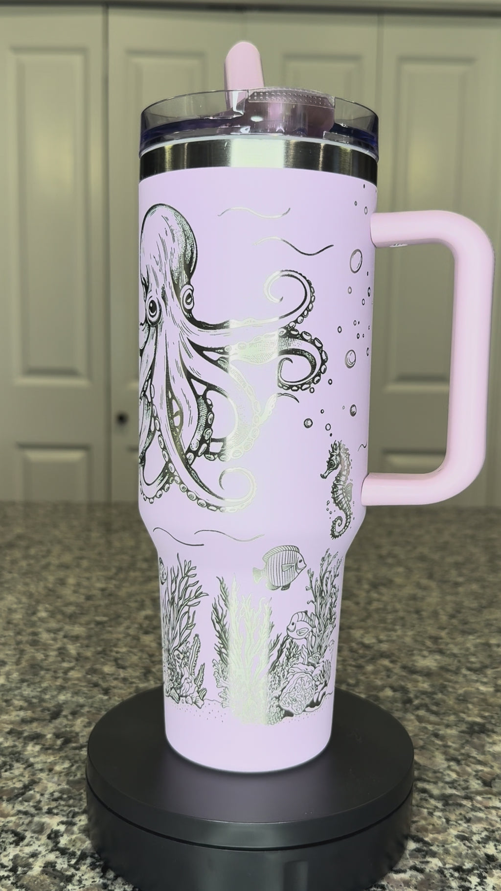 Underwater Dolphin and Octopus 40oz Tumbler
