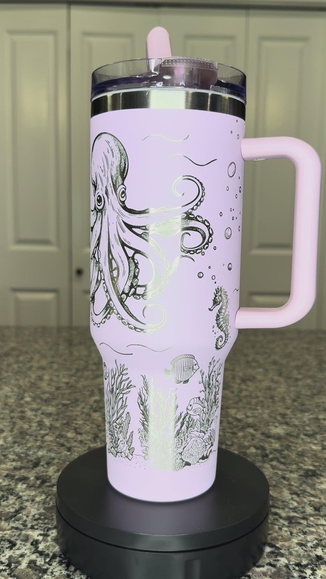 Underwater Dolphin and Octopus 40oz Tumbler