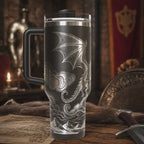 Dragon with Castle 40 oz. Tumbler